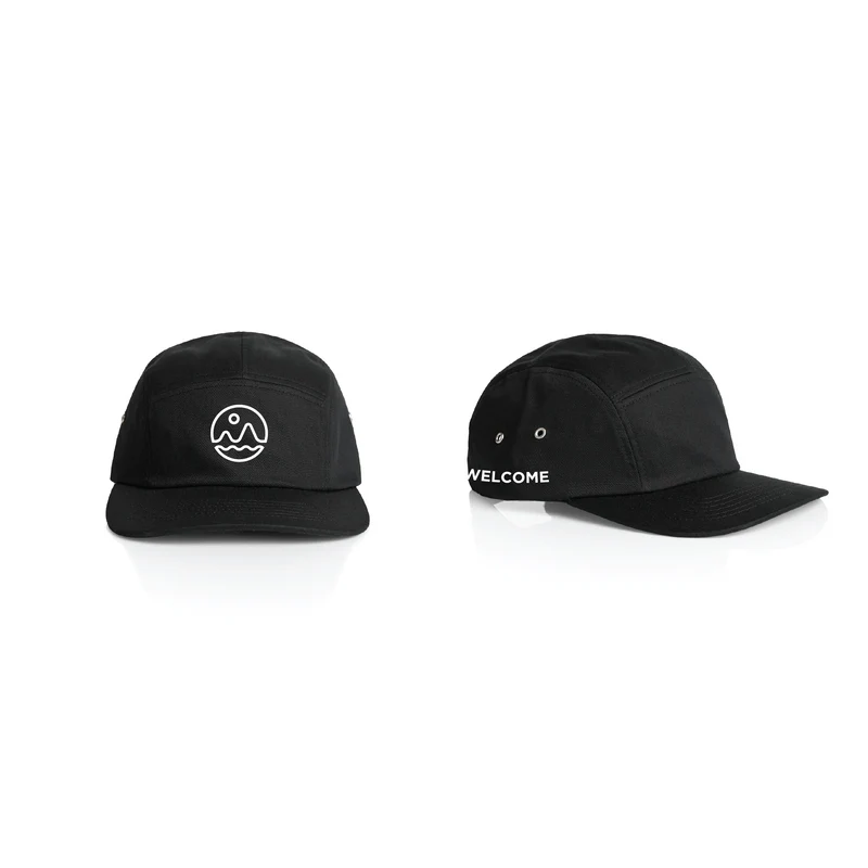 Welcome Boardstore 5 Panel Hat - Black
