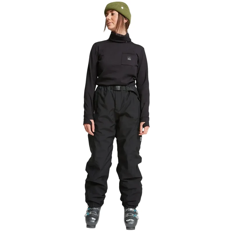 2025 Rojo She Ripz Plus Size Womens Snow Pants - True Black