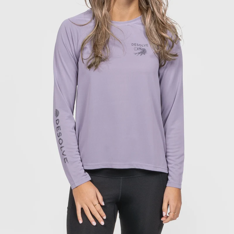 Stripey Ripple Crew Womens / Lavender Aura