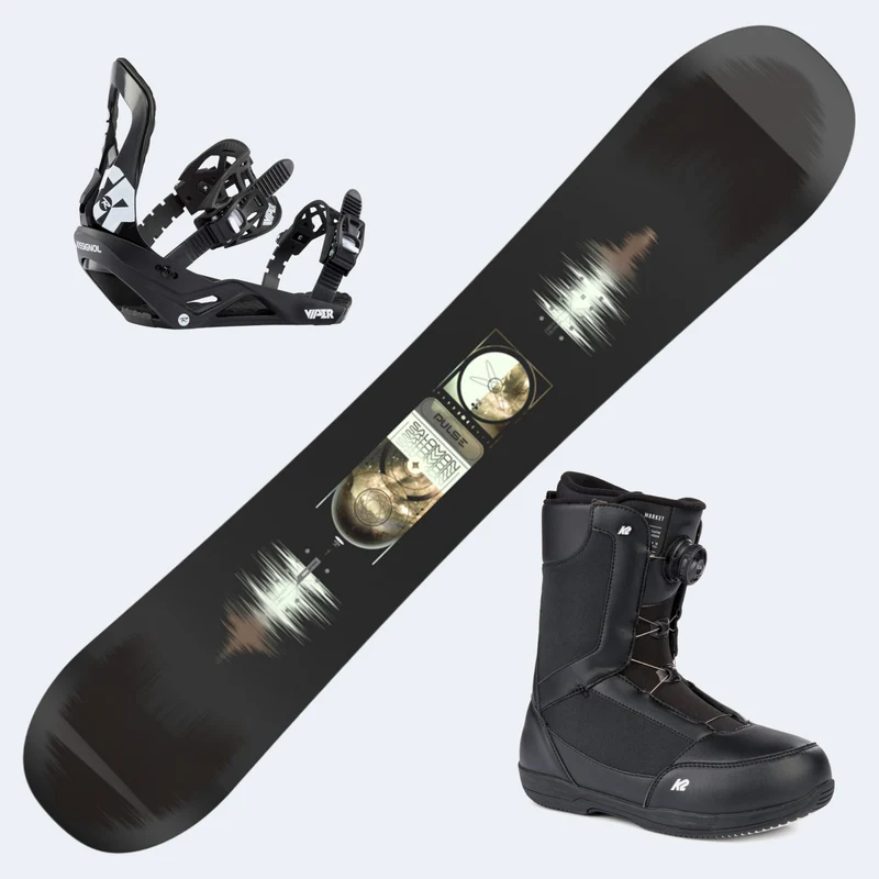 2026 Salomon Pulse Snowboard with K2 Market Boots And Rossignol Battle Bindings