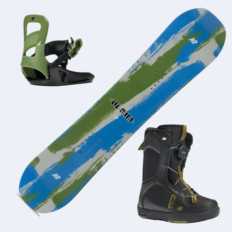 2027 K2 Lil Mini Junior Snowboard with K2 Lil Mini Boots and K2 Lil Mini Bindings