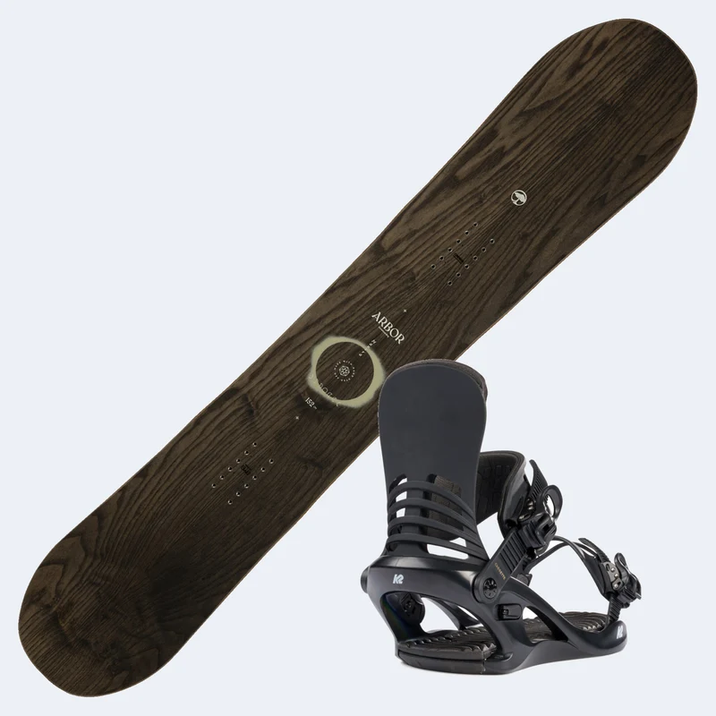 2026 Arbor Mantra Women's Snowboard with K2 Cassette Bindings