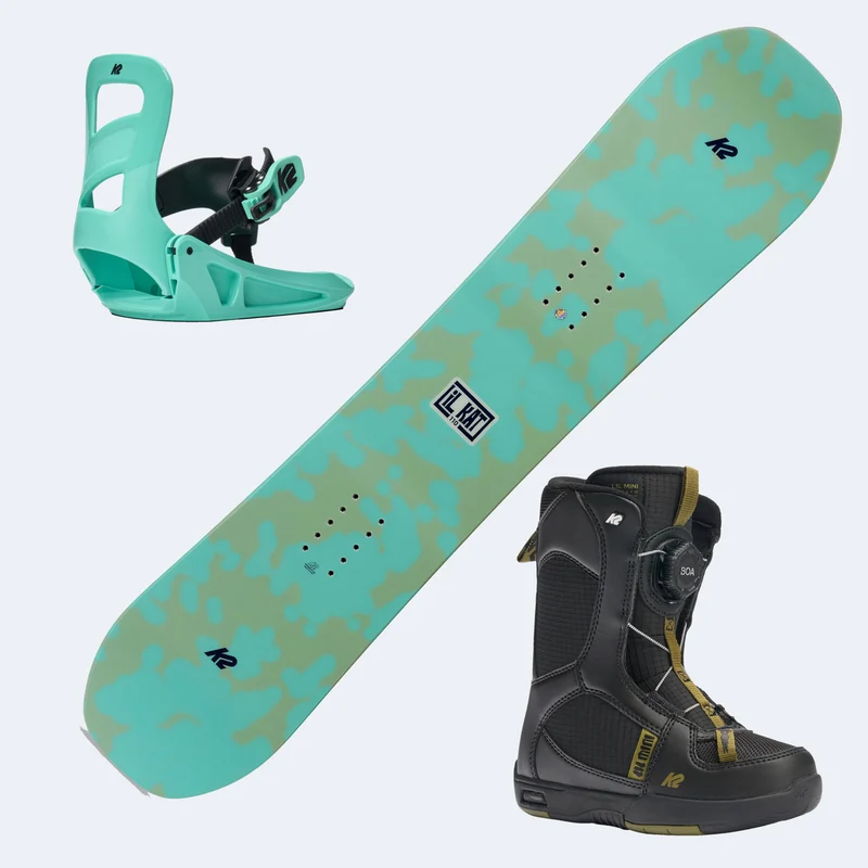 2027 K2 Lil Kat Junior Snowboard with K2 Lil Mini Boots and K2 Lil Kat Bindings