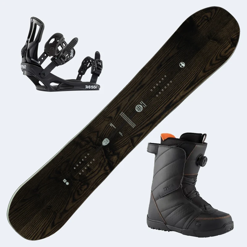 2026 Arbor Formula Snowboard with Rossignol Crank Boa H4 Boots and Poles