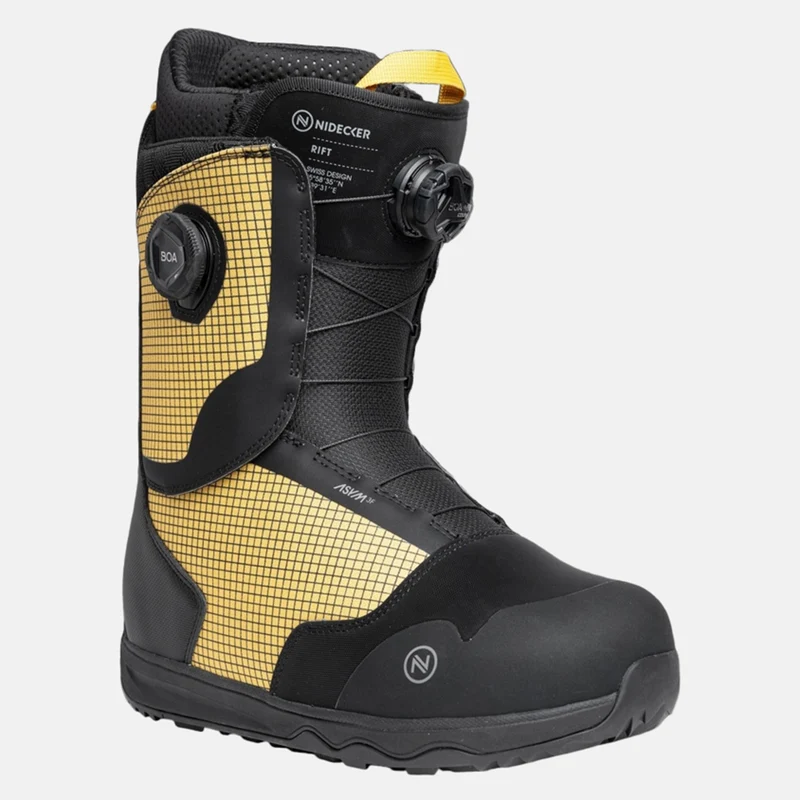 Nidecker Rift Double Boa Boot - Yellow / Black