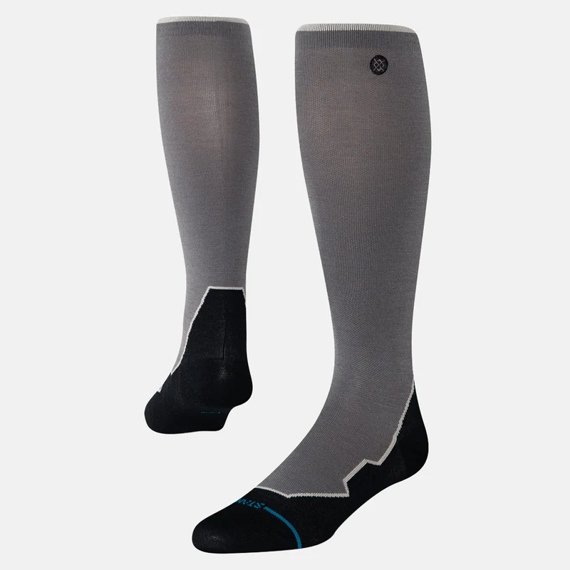 Stance Contrast Seam Wool Socks - Dark Grey
