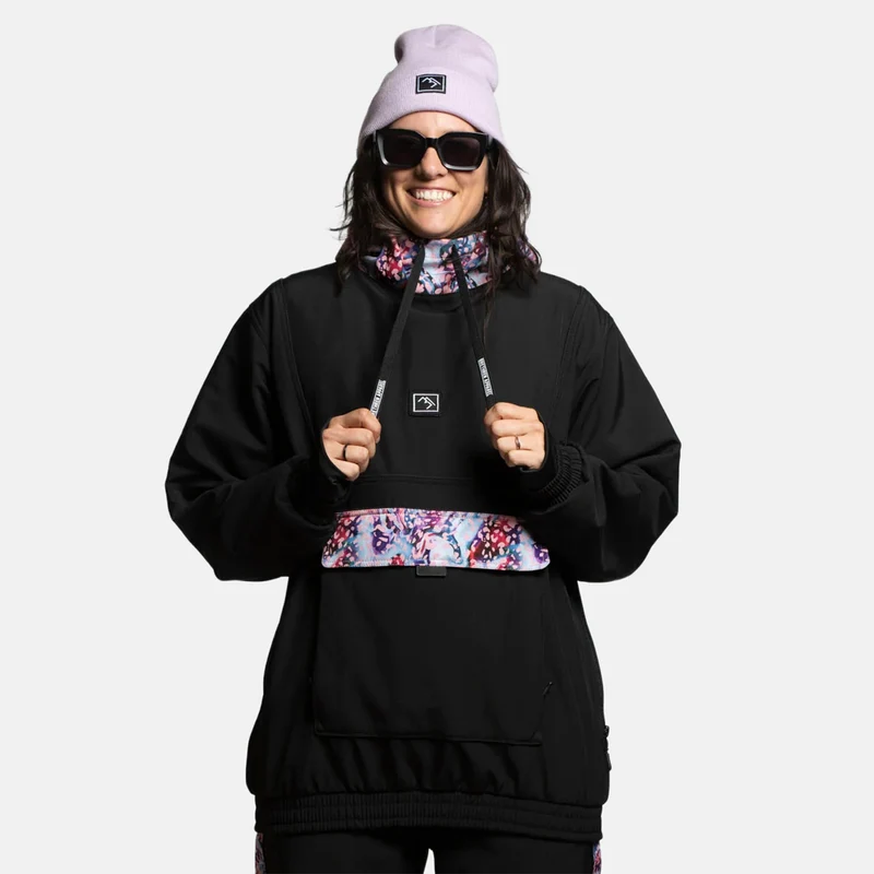 Brethren Apparel W' Basline Pullover Jacke - Darkside / Thompson Print