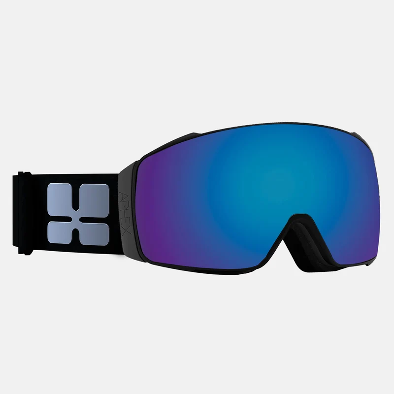 Aphex Orion Black Goggle - Revo Blue