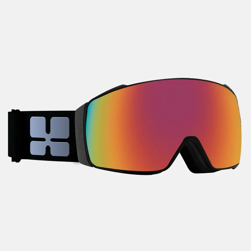 Aphex Orion Black Goggle - Revo Red