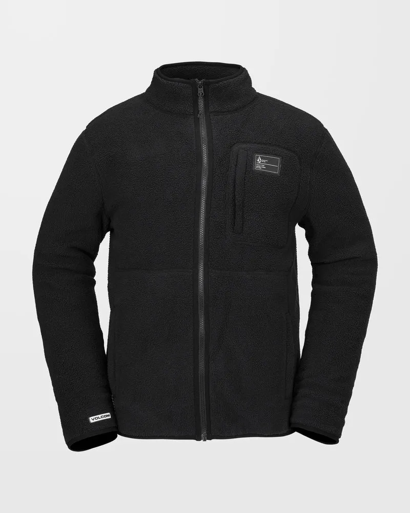 Fleecer Full Zip Jacke - Black