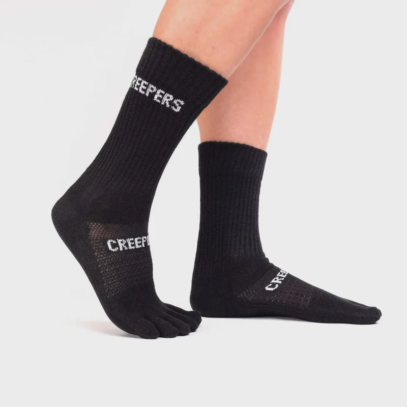 Creepers Merino Crew Toe Socks