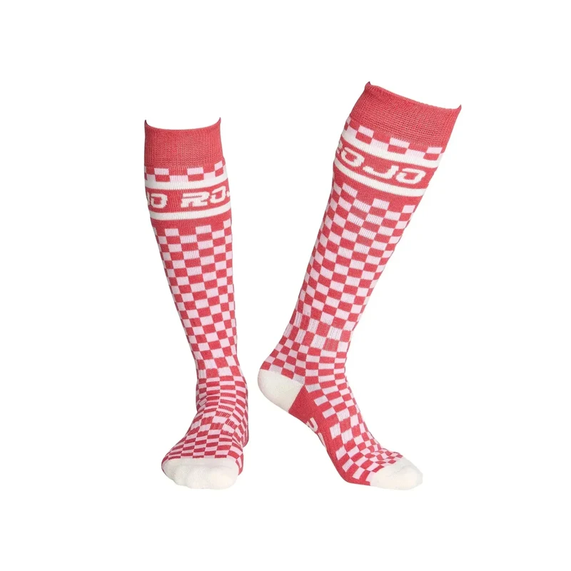 Rojo Checker Socks - Nasturtium