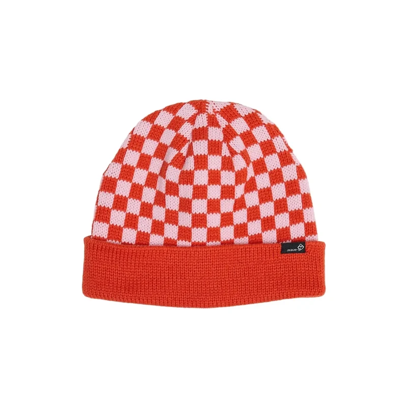 Rojo Cosy Check Beanie