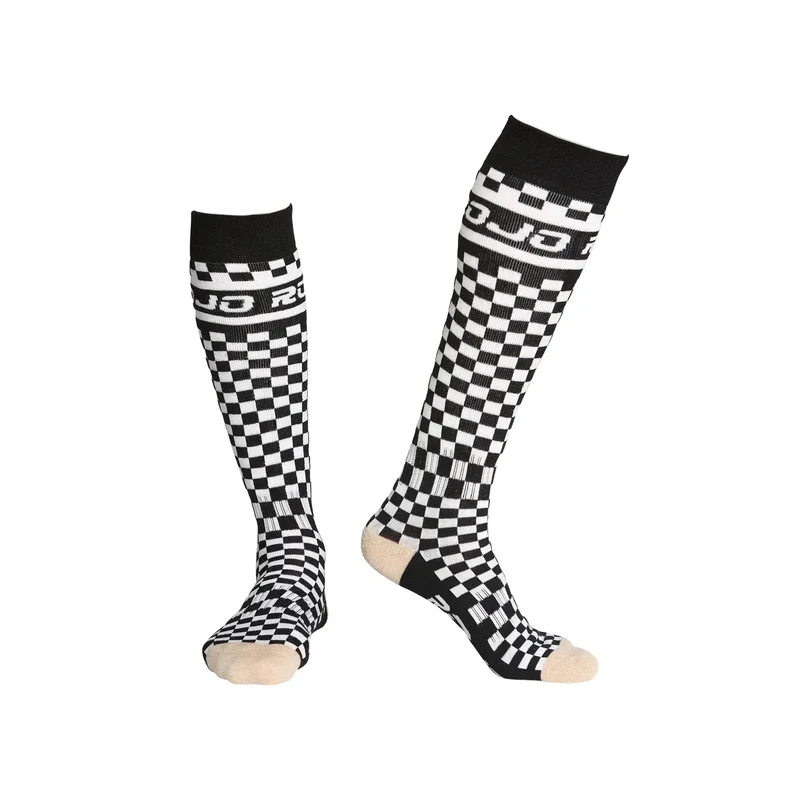 Rojo Checker Socks - True Black