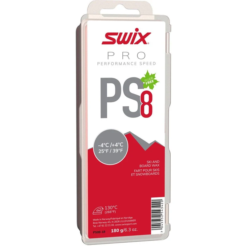 SWIX PS8 Performance Speed Non Fluoro Glide Wax - 180g