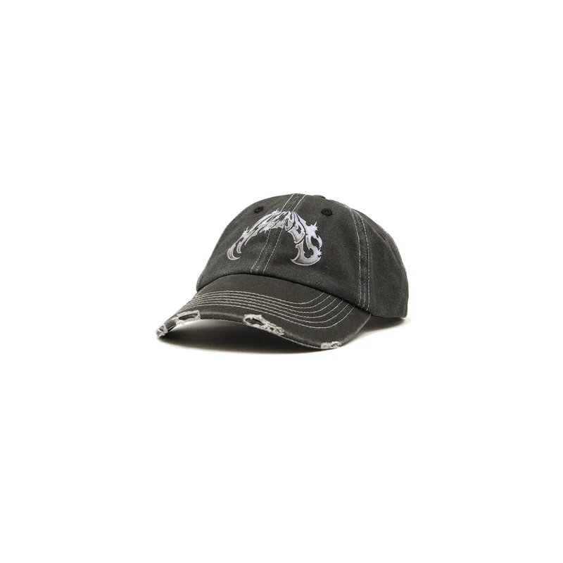 Afends Scorpius Six Panel Cap - Stone Black