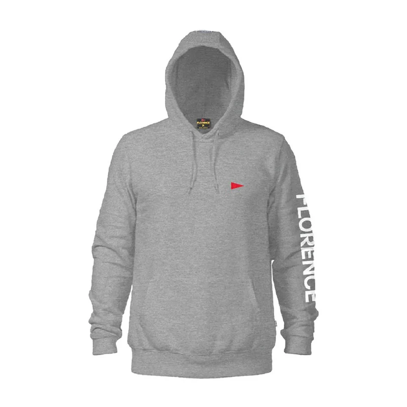 Florence Marine X Burgee Hoodie - Heather Grey