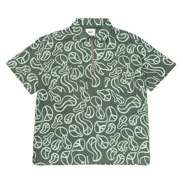 Groovy Zip Work Shirt SS T