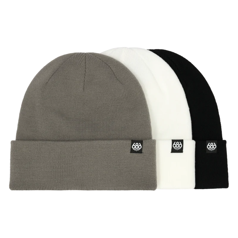 Standard Roll Up 3 Pack Beanie