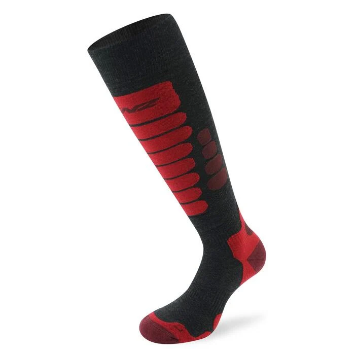 Lenz Skiing 3.0 Socks DarkGrey/Red