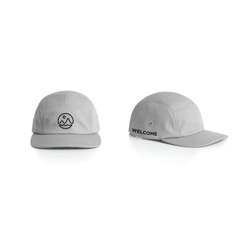 Welcome Boardstore 5 Panel Hat - Grey
