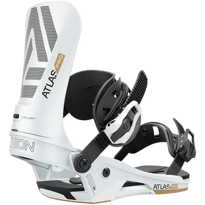 2025 Union Atlas Pro Mens Snowboard Bindings | Metallic White