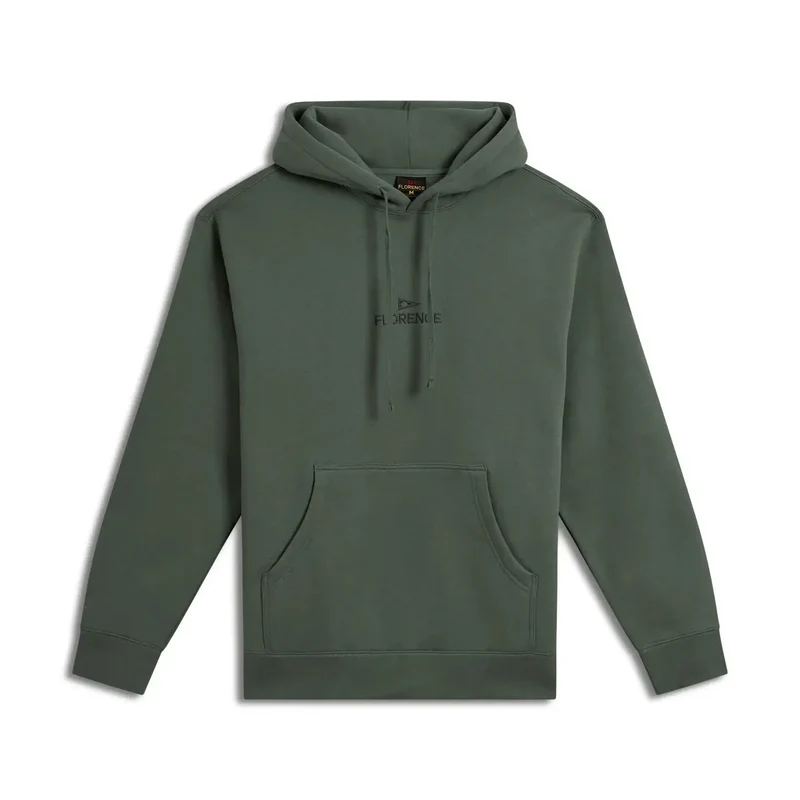 Florence Marine X Florance Embroidered Hoodie - Dark Sage