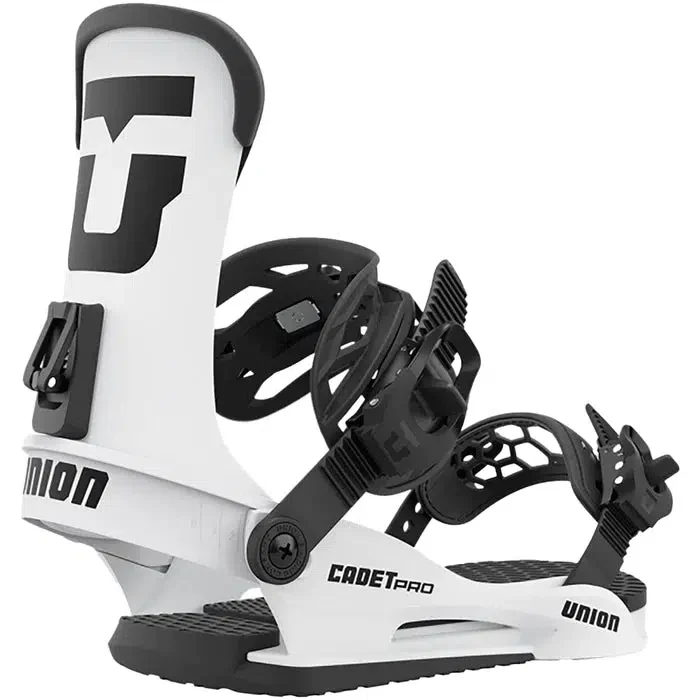2024 Union Cadet Pro Kids Snowboard Bindings | White