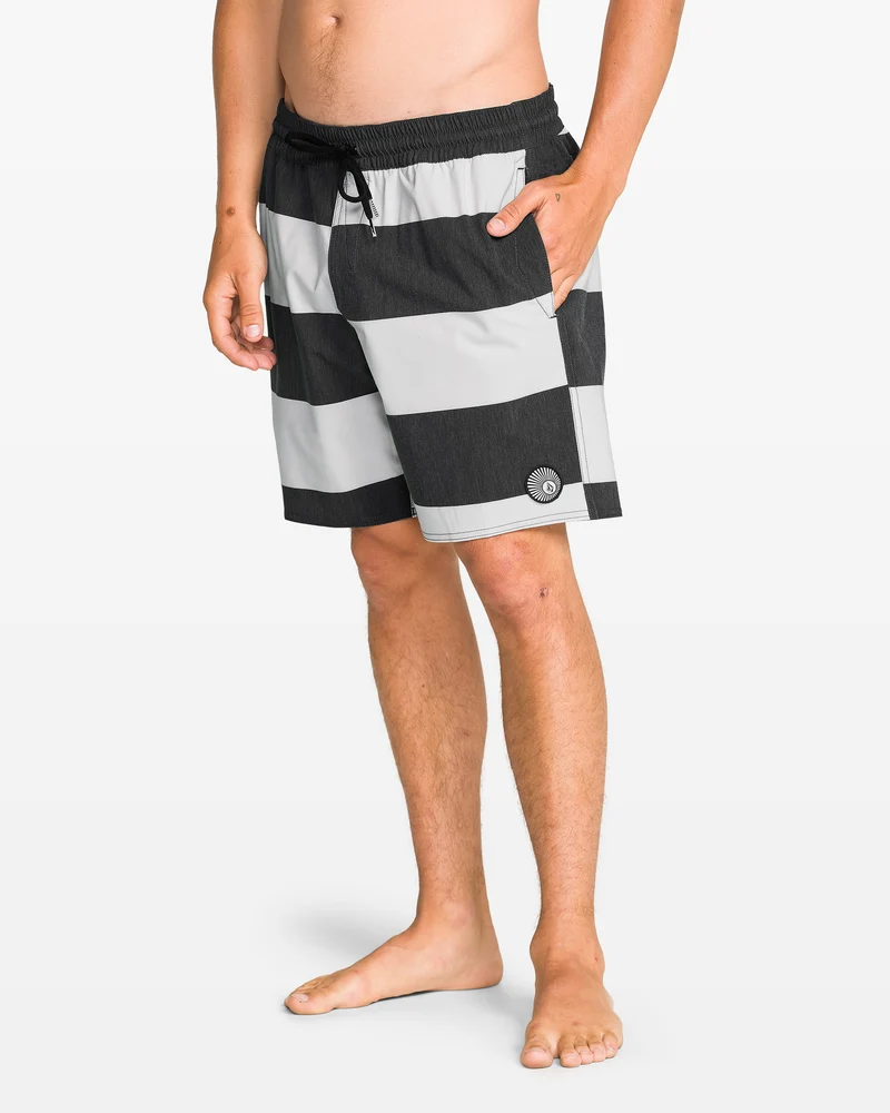 Psyche Cotton Trunk 17" Boardshorts - Black