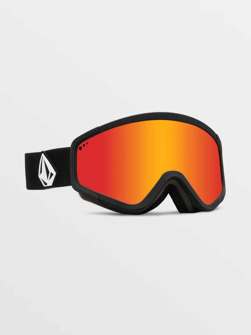 Attunga Matte Black Goggle - Red Chrome