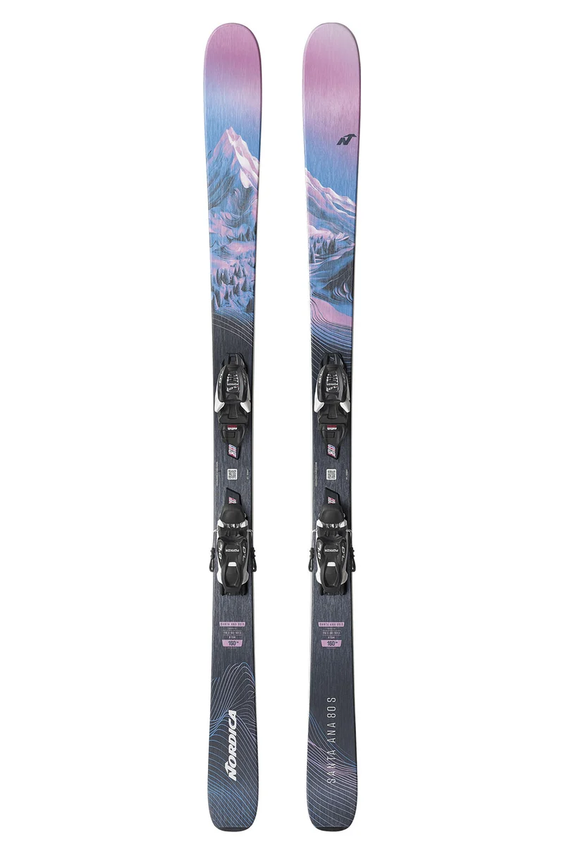 Nordica Santa Ana 80S Skis + JR 7.0 Bindings - Kids' - 26/27