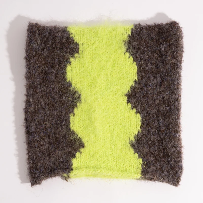 Lampshade - Ribbon Square Beanie grey/fluoro
