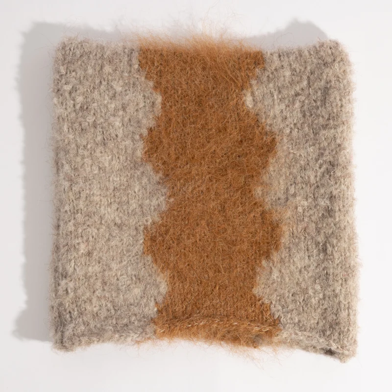 Lampshade - Ribbon Square Beanie off white/coffee