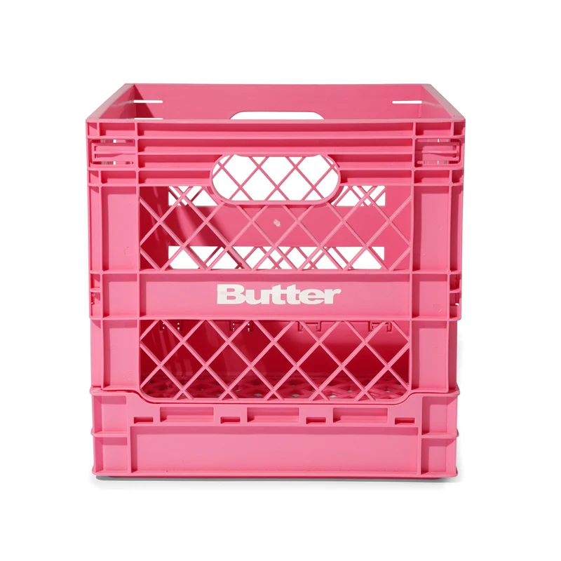 Butter Goods - Collapsable Record Crate pink