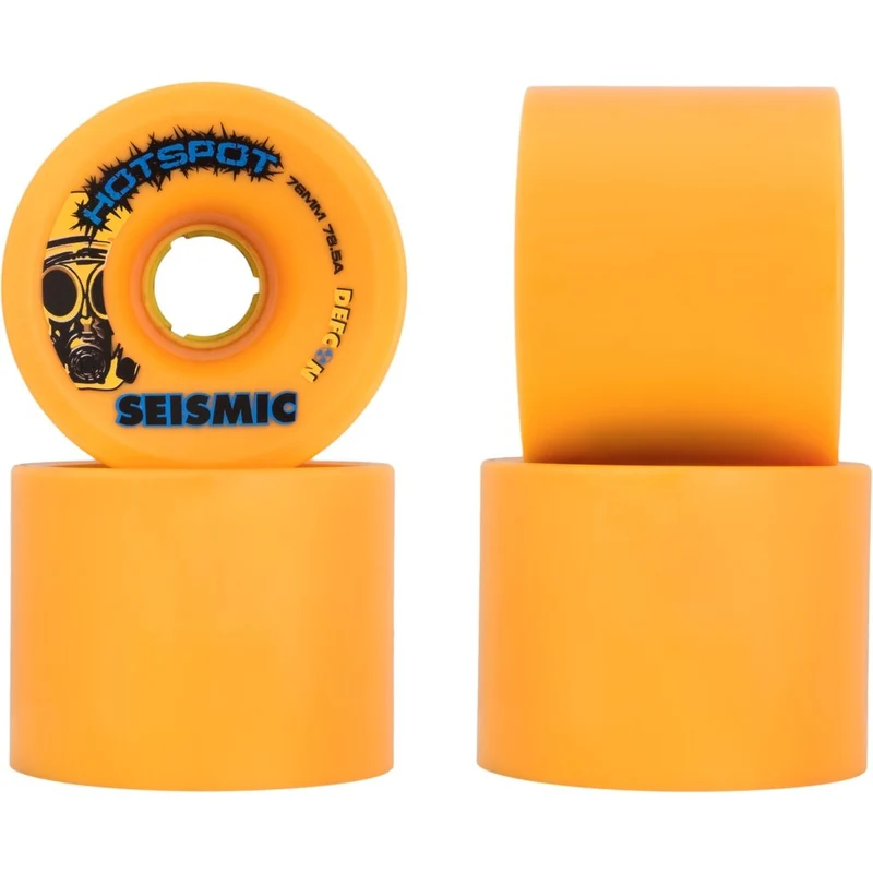 Seismic: 76mm 78.5a Hotspots Longboard Skateboard Wheel (Mango)