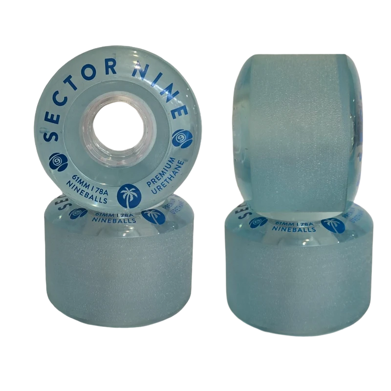 Sector 9: 61mm 78a Nineballs Longboard Wheels (Sky Blues)