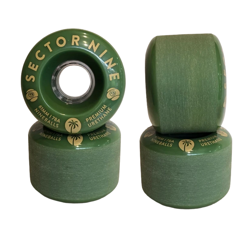 Sector 9: 61mm 78a Nineballs Longboard Wheels (SeaWeeds)