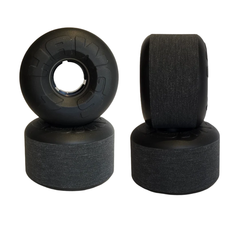Hawgs: 63mm EZ Hawgs Longboard Skateboard Wheels (Black)