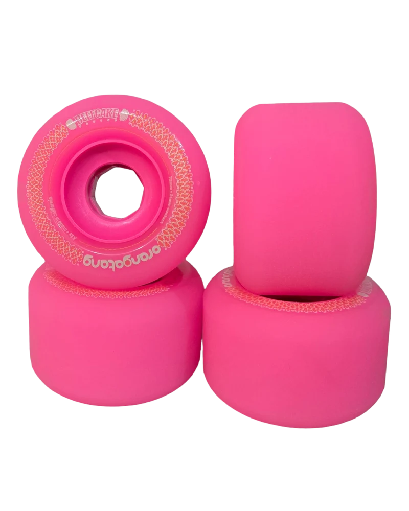 Orangatang: 73mm 83a Beefcake Longboard Skateboard Wheels (Pink)