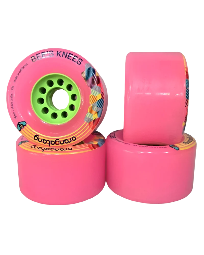 Orangatang: 90mm 83a Bee's Knees Longboard Skateboard Wheels (PINK)