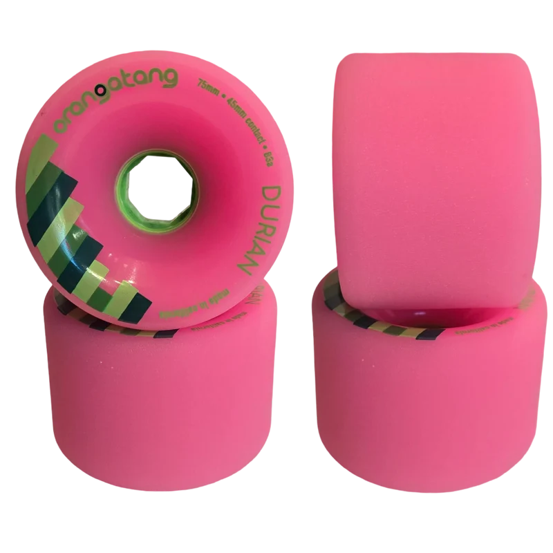 Orangatang: 75mm 83a Durian Longboard Skateboard Wheels (Pink)