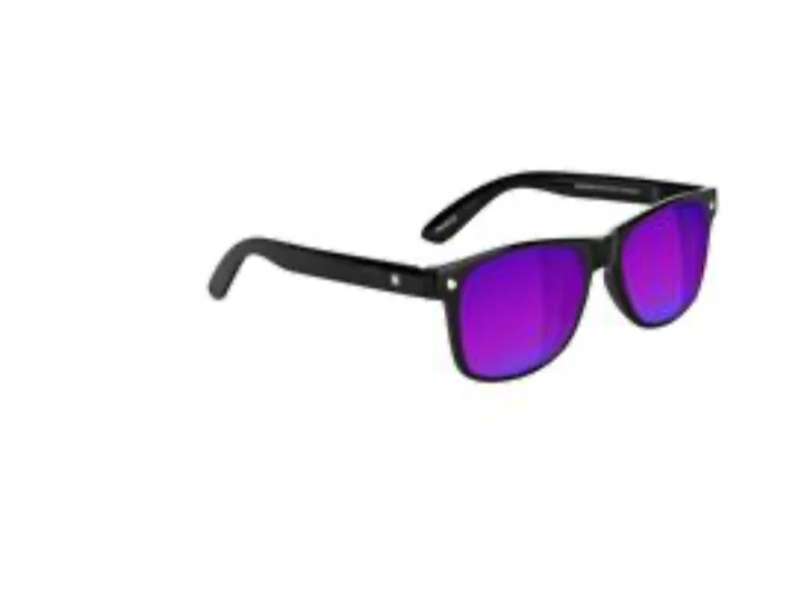 Glassy Leonard Polarized Sunglasses - Black/Blue Mirror