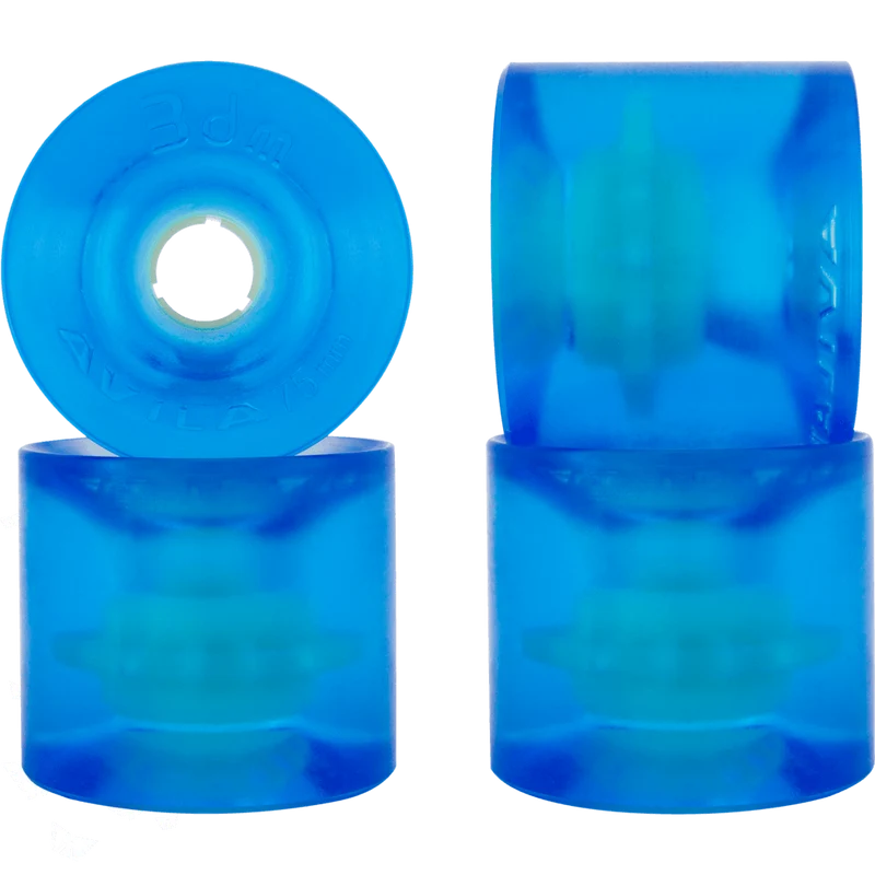 Seismic: 75mm 75a 3dm AVILA Longboard Wheels (Clear Blue)