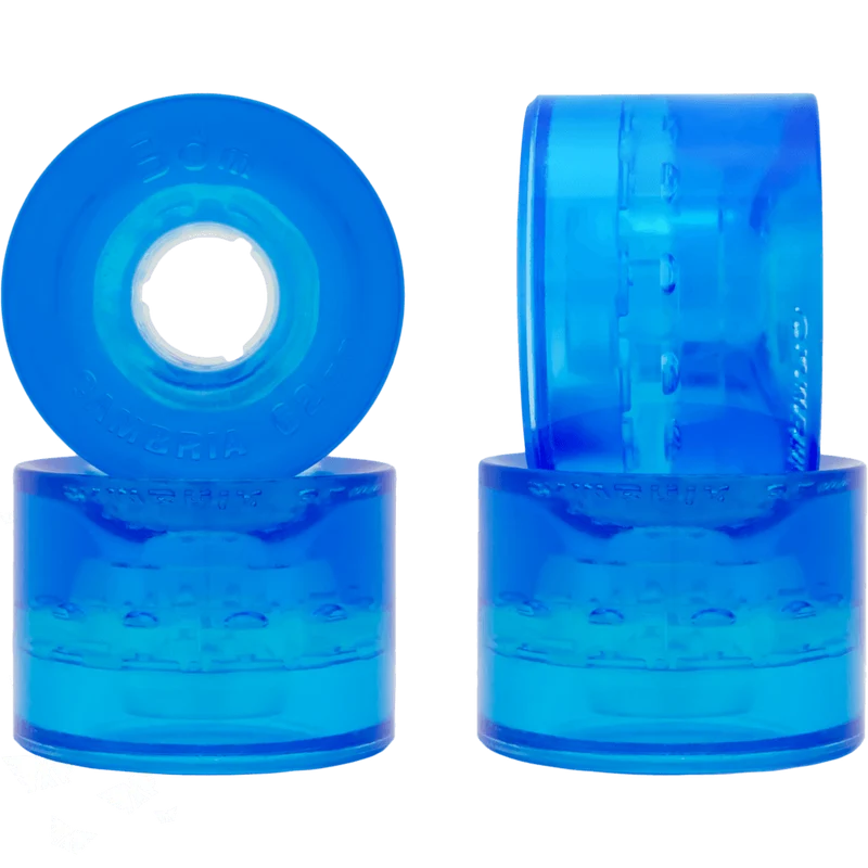 Seismic: 62mm 82a 3dm Cambria Longboard Wheels (Clear Blue)