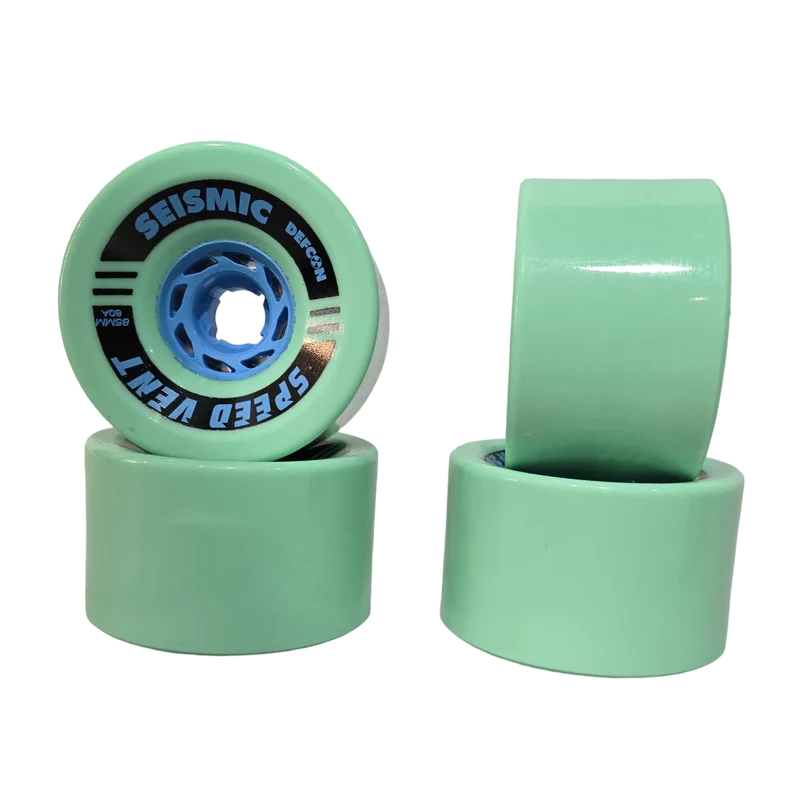 Seismic: 85mm 80a Speed Vent Defcon Longboard Wheel (Mint)