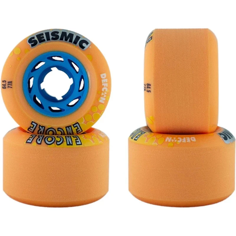Seismic: 64.5mm 77a Encore Longboard Wheel (Mango)