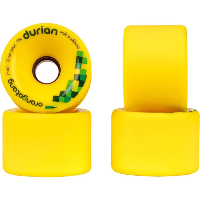 Orangatang: 75mm 86a Durian Longboard Skateboard Wheels (Yellow)