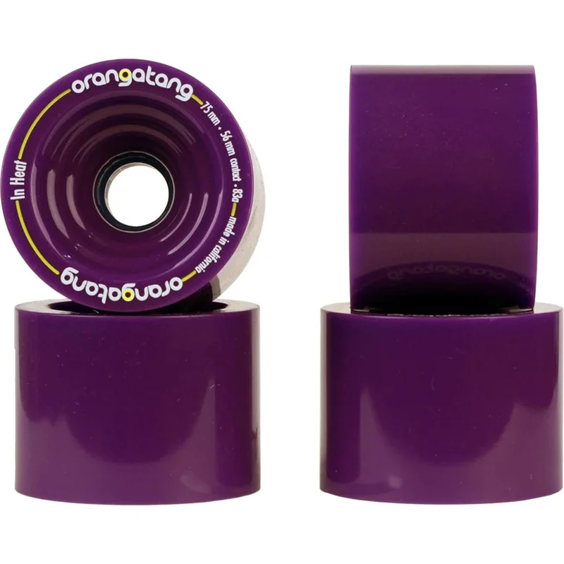 Orangatang: 75mm 83a In Heats Longboard Skateboard Wheels (Purple)