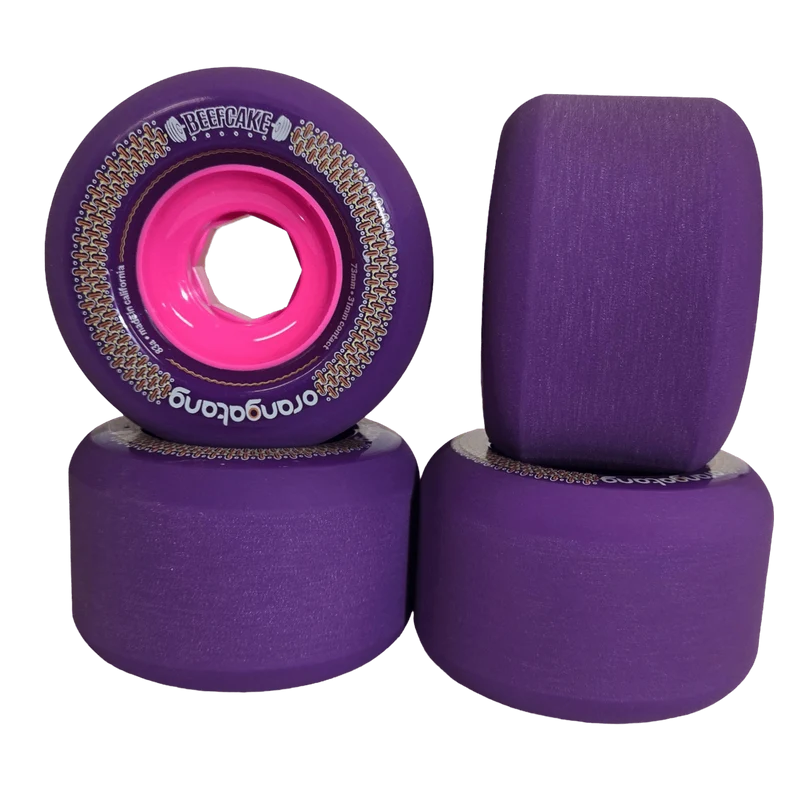 Orangatang: 73mm 83a Beefcake Longboard Skateboard Wheels (Purple)