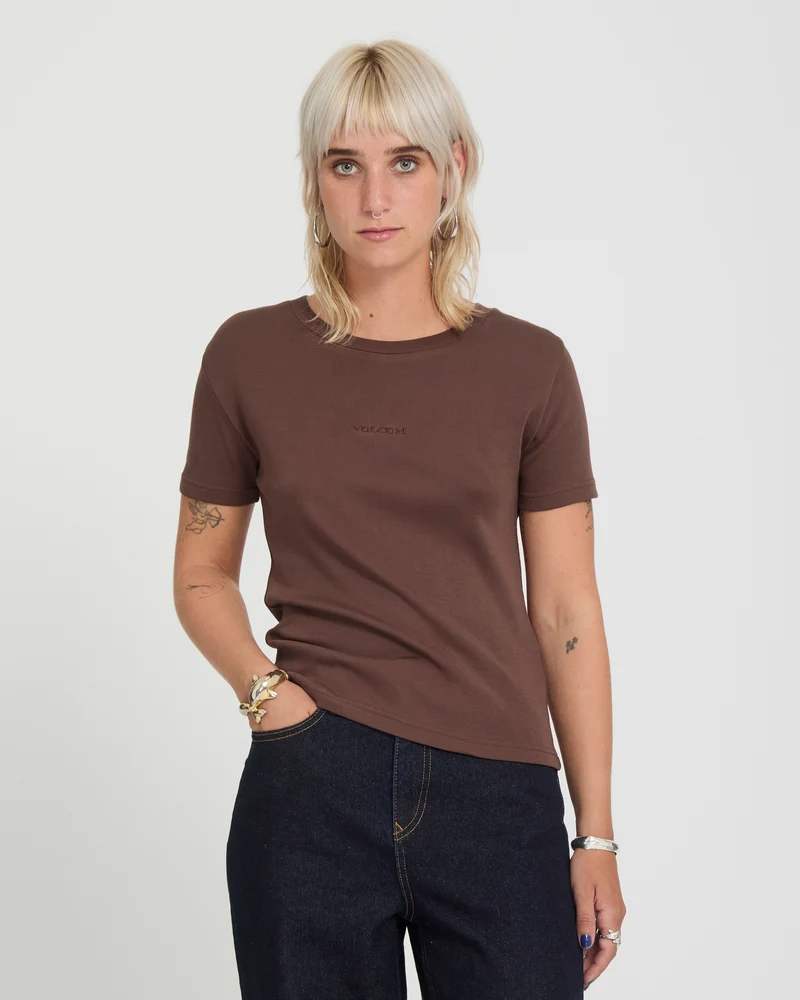 Volcom Stone Tight T-Shirt - Tobacco Brown